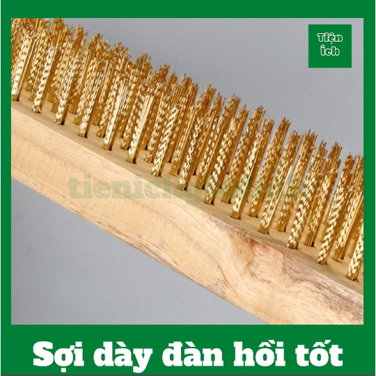 Chổi sắt mạ đồng chà cọ rong rêu ố vàng sàn nhà sân vườn bể bơi