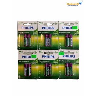 Pin Sạc Philips NiMH AA 2450mAh