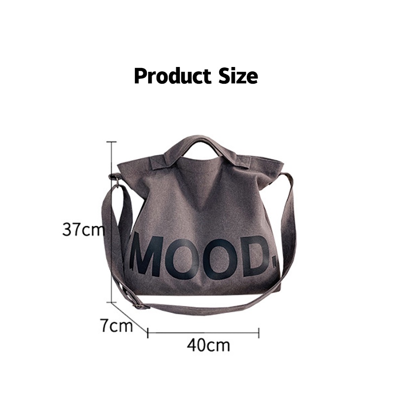 ENVIROSAX túi xách lớn của sinh viên Túi đeo chéo, túi đeo vai vải canvas Hàn Quốc