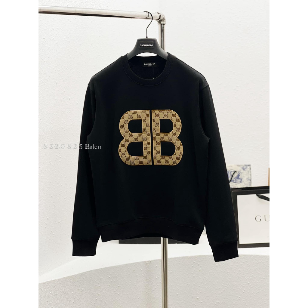 Áo Nỉ Dài Tay Nam Nữ In Chữ BB, Áo Sweater Thu Đông - AK38