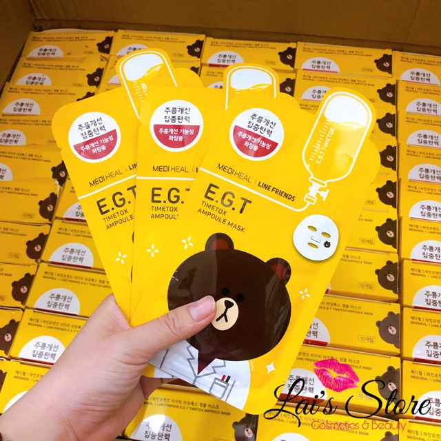 Hộp 10 mặt nạ giấy Mediheal Line Friends & N.M.F Aquaring | BigBuy360 - bigbuy360.vn