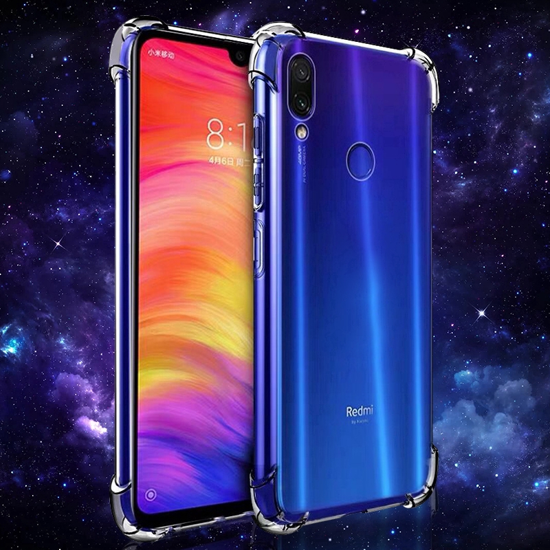 Ốp điện thoại nhựa TPU trong suốt bền cho Xiaomi Max3 Mix3 Mi8 9 5X 6X Play Remi 7 Note 7 Pro
