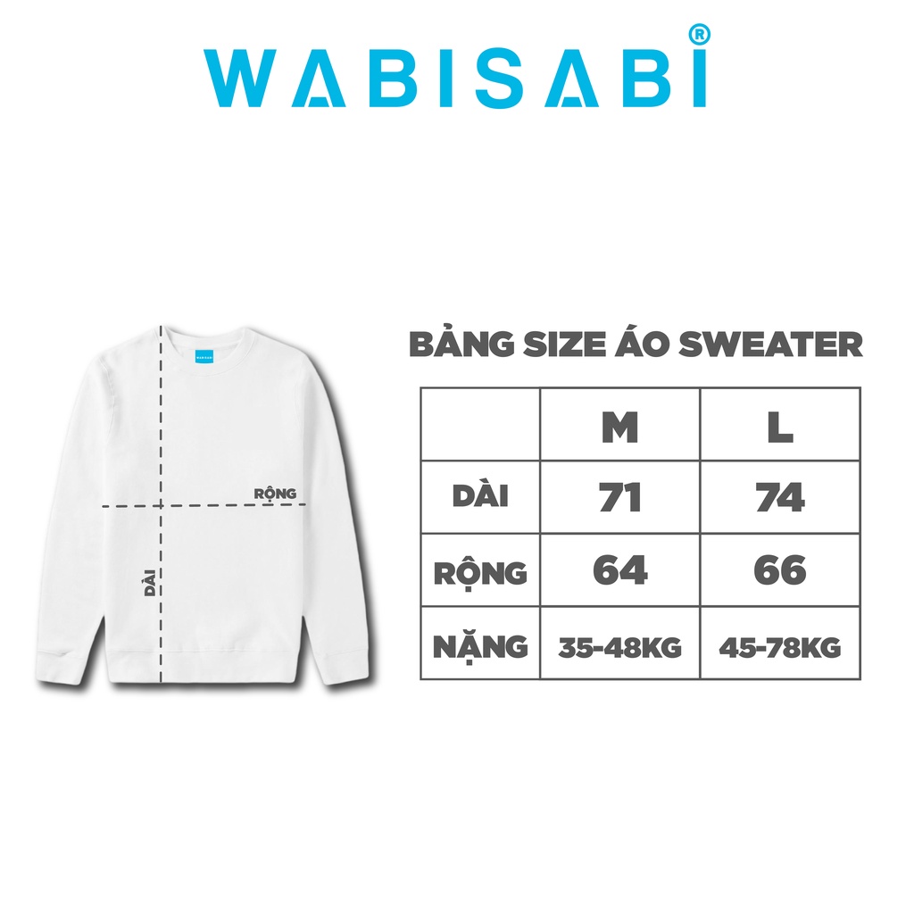Áo Sweater Thêu WabiSabi Unisex -WSSWT1 | BigBuy360 - bigbuy360.vn