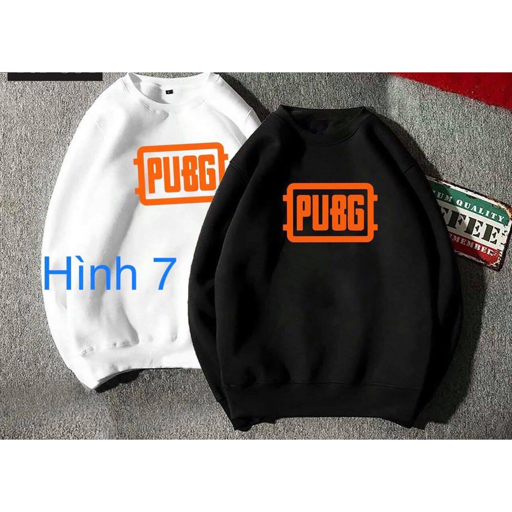 ÁO NỈ CỔ TRÒN IN HÌNH VÀ CHỮ PUBG | BigBuy360 - bigbuy360.vn