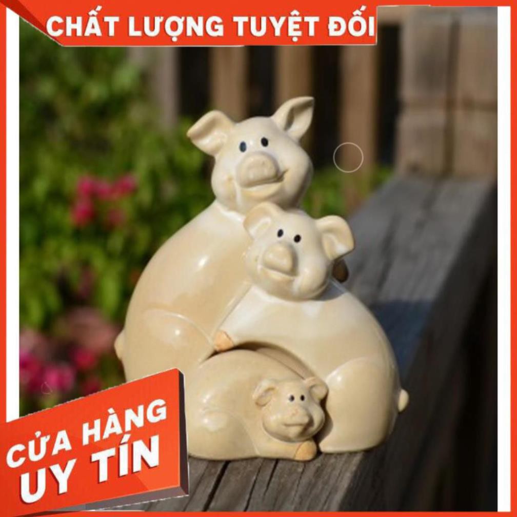 Giá hủy diệt -  Đồ gốm sứ trang trí nhà cửa độc đáo ấn tượng Gia đình lợn M17