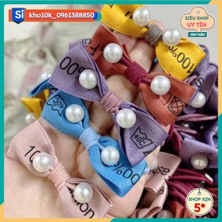 Sỉ 10 buộc tóc hoa ba cánh nơ đẹp 45k