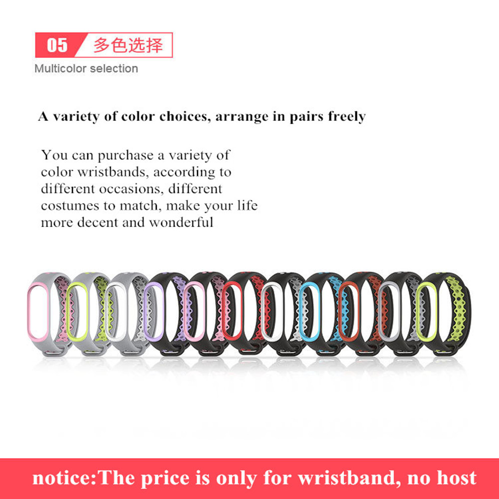 Dây Đeo XIAOMI MI MIJOBS XIAOMI Silicon Màu Trơn Kiểu Dáng Thể Thao Cho Mi Band 3 4 Mi Band 3