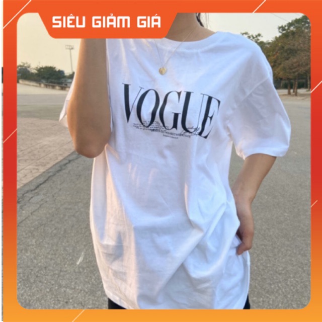 Áo phông nữ Vogue dáng rộng Áo thun cộc tay oversize A1751 Feedback KH