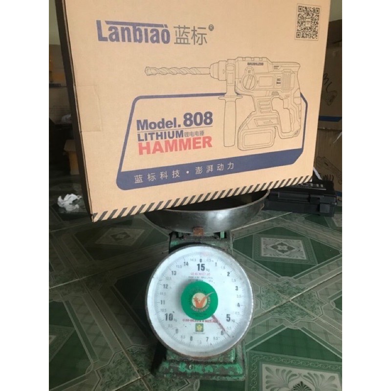 Máy khoan bê tông pin NỘI ĐỊA LanBIAO 808 20V không chổi than.