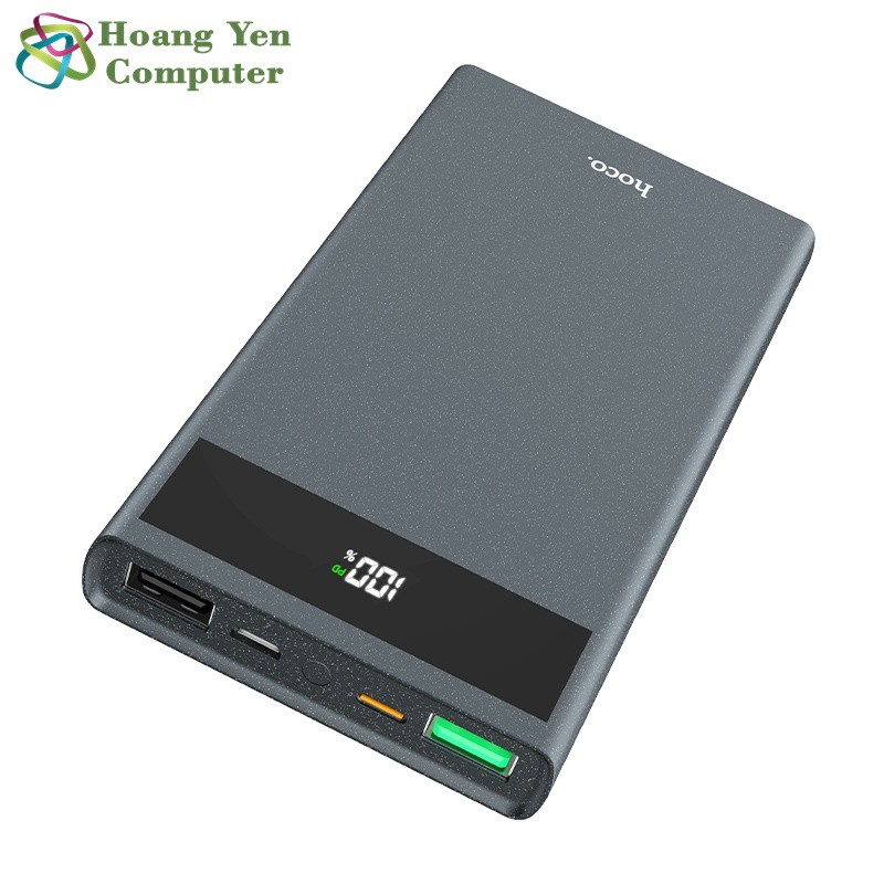 Sạc Dự Phòng Hoco J49 Jewel 10000Mah (Sạc Nhanh QC3.0, PD 18W) 2 Cổng Sạc Vào, 3 Cổng Sạc Ra, Màn Hình Led