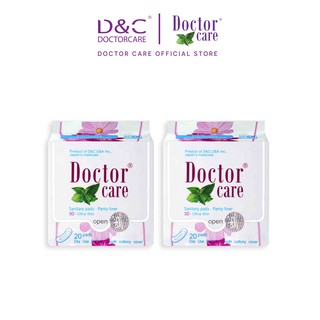 Băng vệ sinh thảo dược Doctor Care hàng ngày 16 cm Combo 2 gói