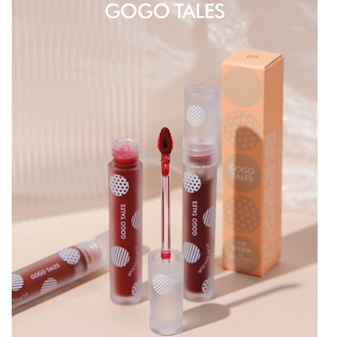 [GOGO TALES]Son tint có độ bóng cao làm môi căng mọng