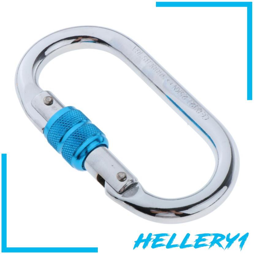 1 Móc Khóa Carabiner Bằng Sắt Hình Chữ O 25KN Tiện Dụng Cho Leo Núi / Cắm Trại