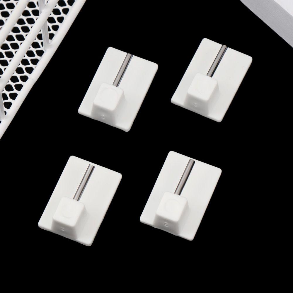 Bộ 4 Móc Treo Rèm Cửa Bằng PVC Tiện Dụng Cho Nhà Bếp / Nhà Tắm Giá Đỡ