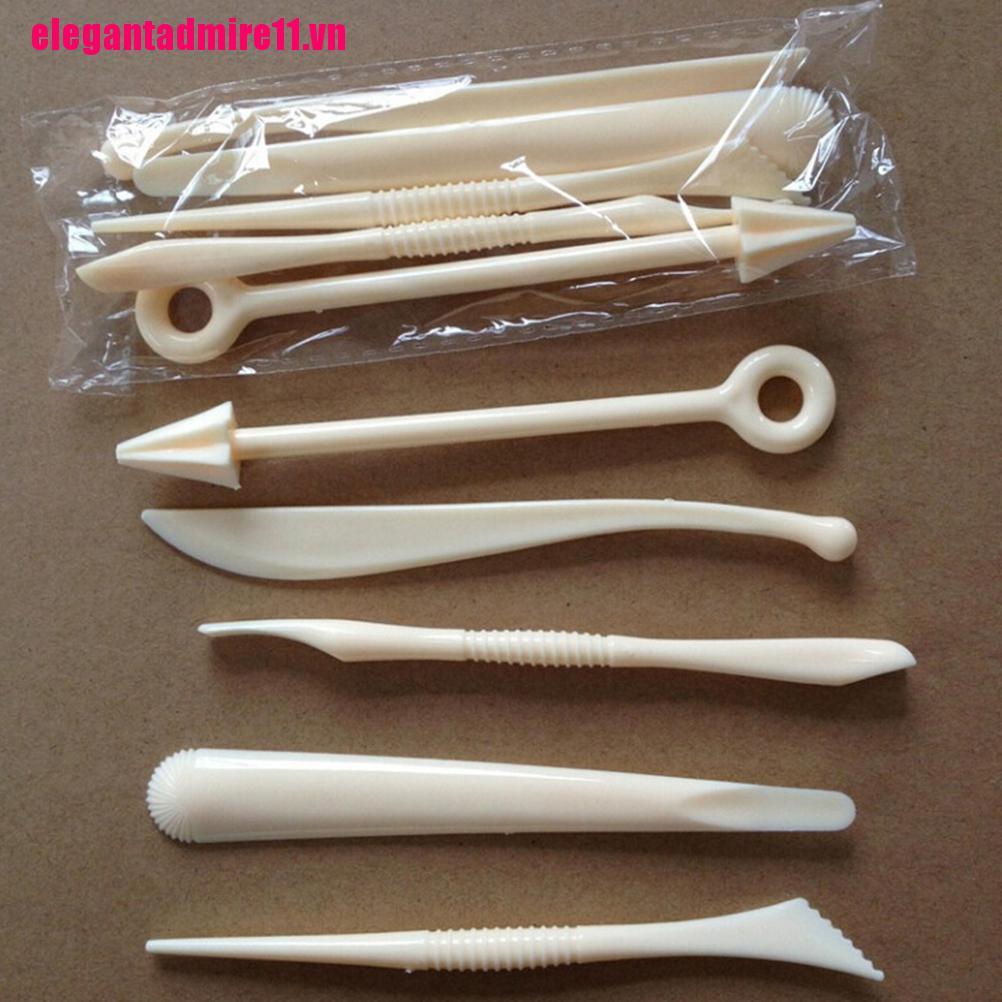 ELE 1 Set 5 Pcs Polymer Clay Tools Polyform Sculpey Plastic Tools Set For Shaping