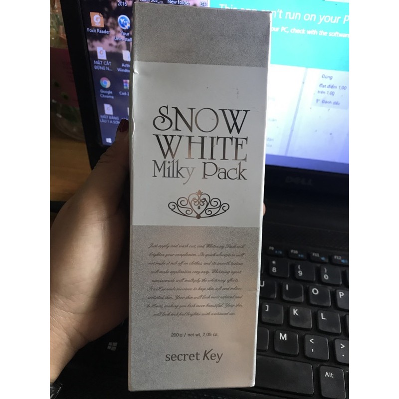 Kem ủ trắng snow white milky pack 200g
