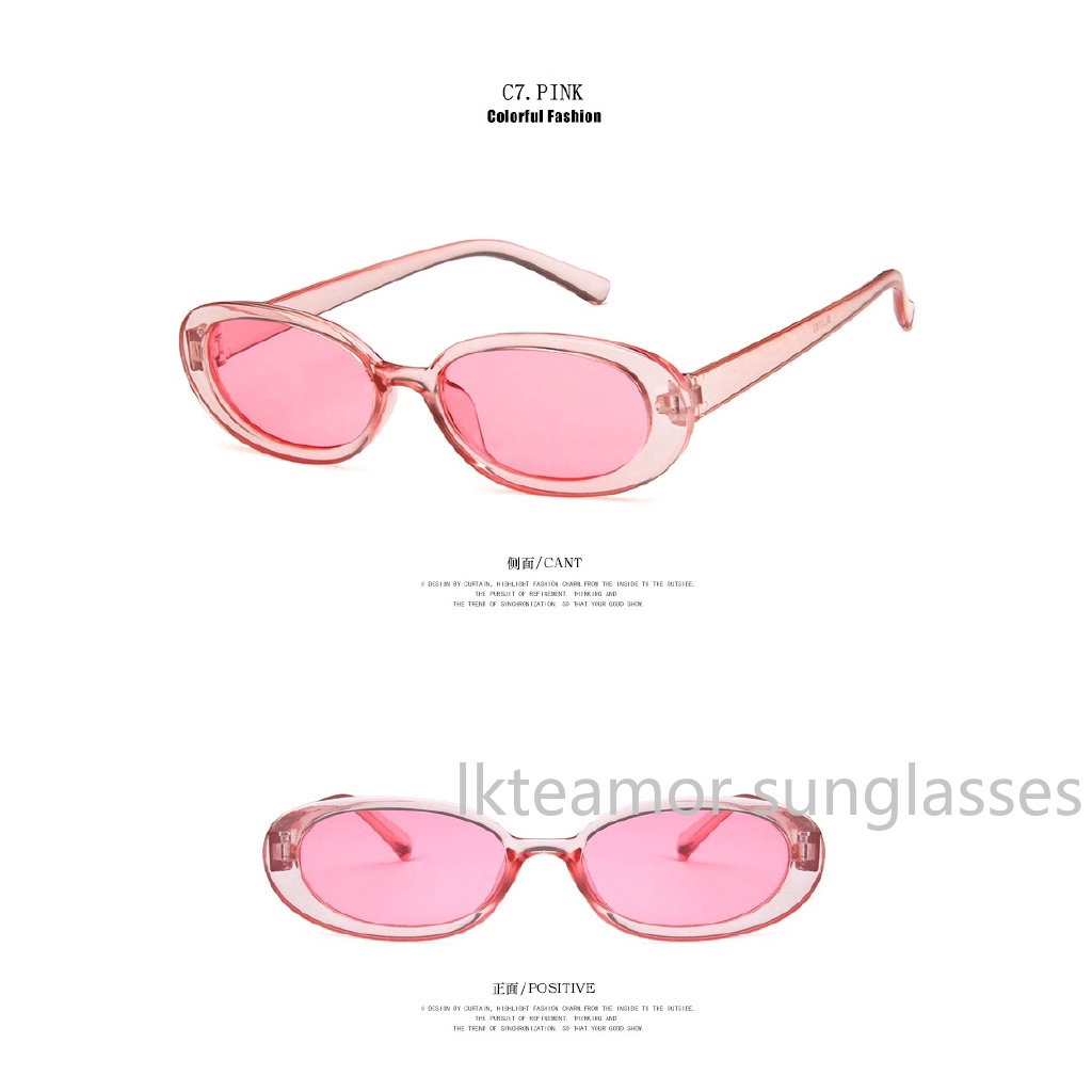 Kính mát hình bầu dục cổ điển cho nữ