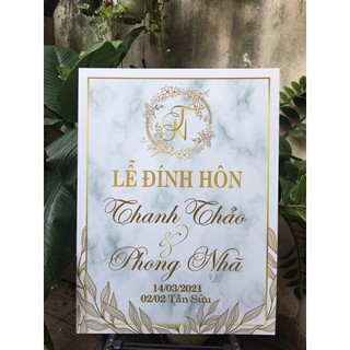Bảng tên fomex cô dâu ; chú rể đám cưới