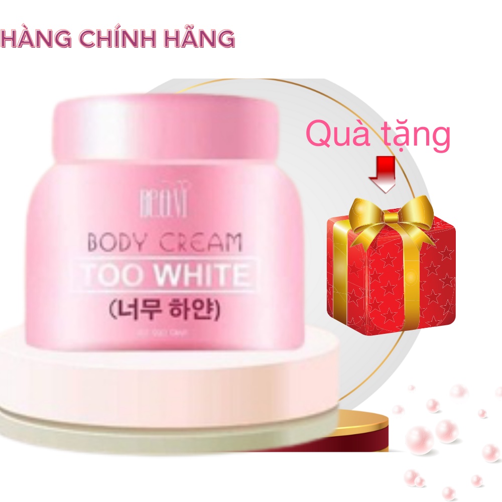 Kem Dưỡng Trắng Da, Cấp Ẩm Body Be-o-vi Too White 220g Chính Hãng, Chăm Sóc Da, Dưỡng Thể Trắng Hồng Tự Nhiên - HTN Mart