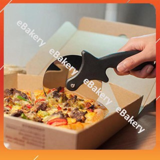 [Loại tốt] Dao cắt bánh Pizza lưỡi tròn xoay cao cấp bằng thép không gỉ siêu bền - eBakery