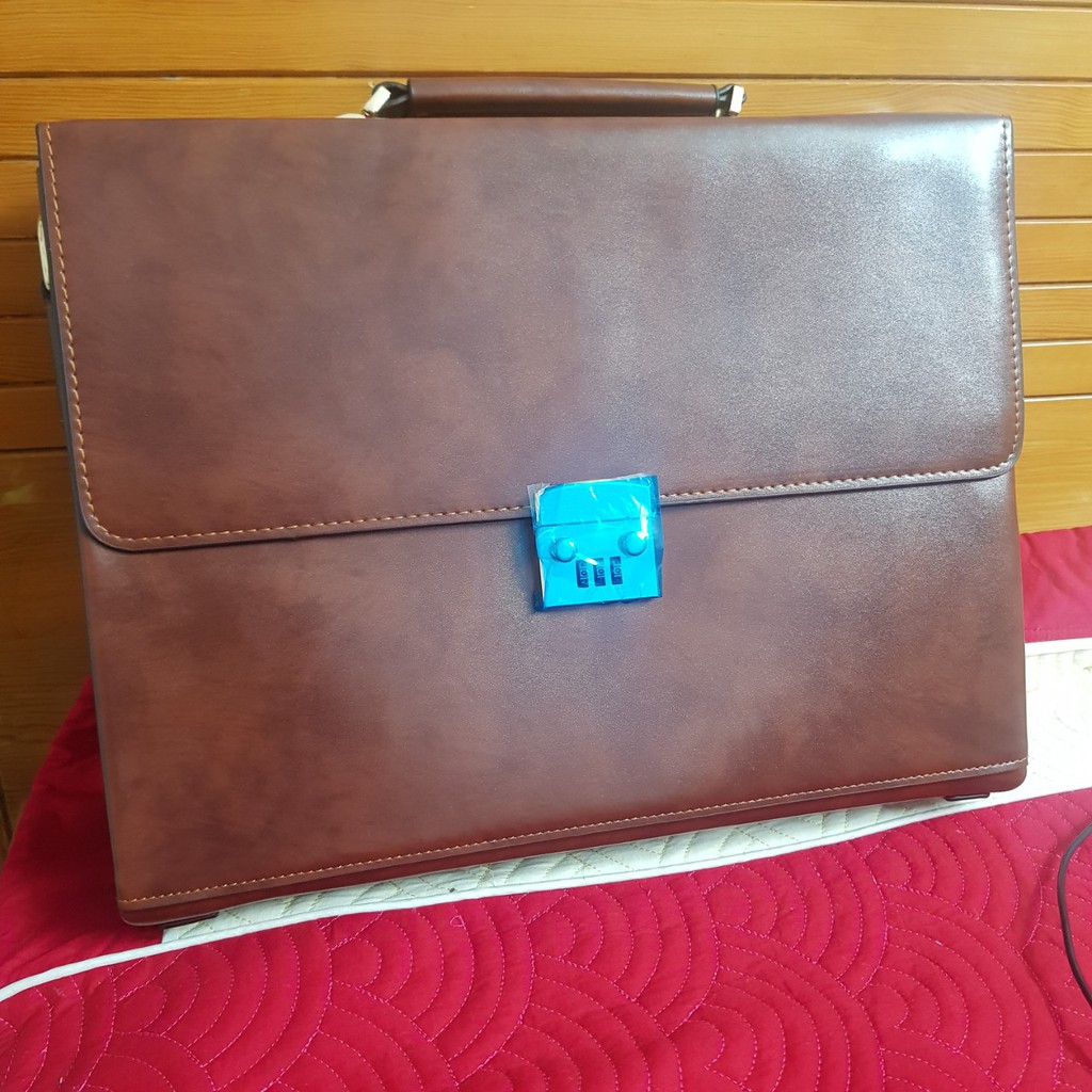 Túi công sở Da Cao Cấp chứa laptop 14 inch dùng đi làm đi học-Cặp Văn Phòng