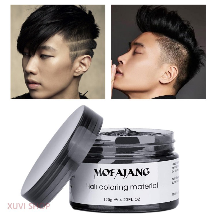 Sáp Vuốt Tóc Màu Tạo Kiểu MOFAJANG Nhật Bản Đen 120g Nhuộm Tạm Thời Tại Nhà D34 IN 1 Usale off
