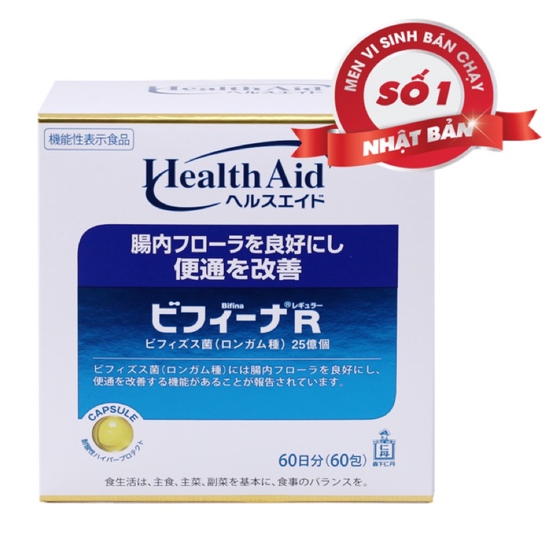 Men vi sinh Bifina Nhật Bản - Hộp 60 gói - Hỗ trợ điều trị viêm đại tràng cấp và mãn tính.