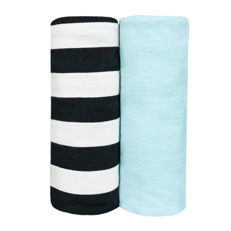 Bộ 2 Chăn Quấn 80x80cm Chất Liệu Cotton Tinh Khiết Cho Bé Sơ Sinh