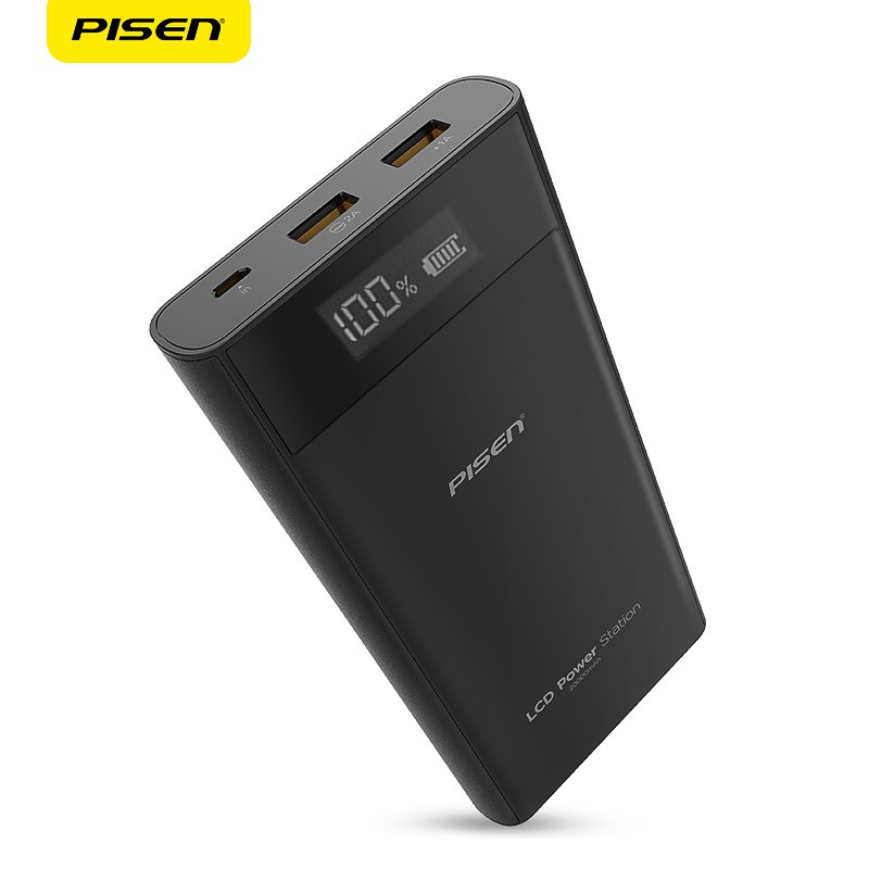 Pin sạc dự phòng Pisen LCD Power Station II 20000mAh - Hàng Chính Hãng