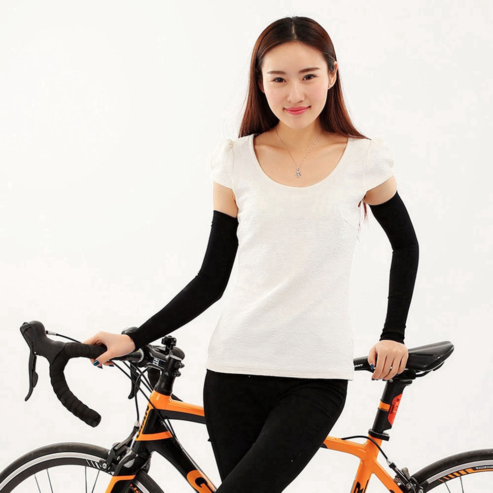 Đôi găng tay dài chống nắng chống tia uv co giãn thời trang dành cho chơi golf