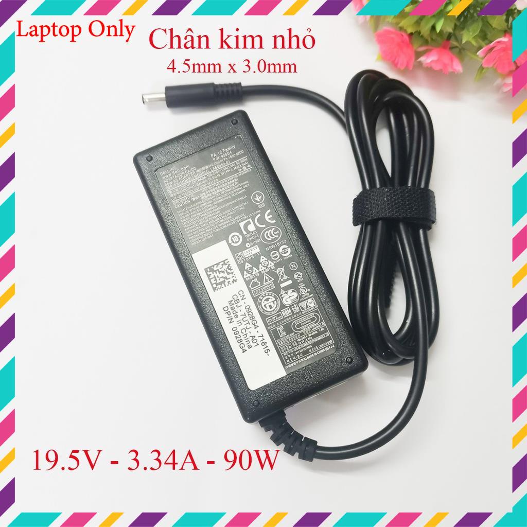 Sạc Laptop Dell chân kim to/chân kim nhỏ Chính hãng 19.5v-4.62a-90w/ 19.5v-3.34a-65w adapter dell