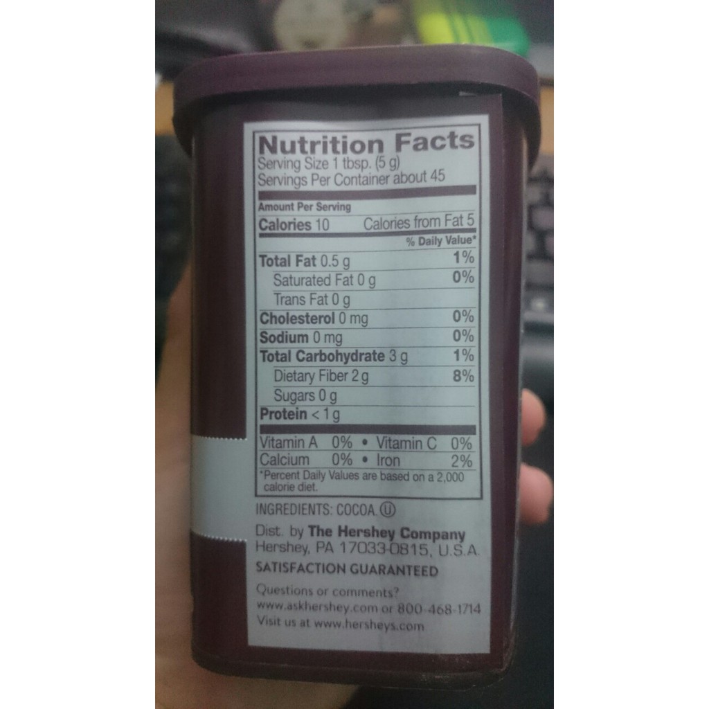 Bột Cacao Hershey's Nguyên chất 226g