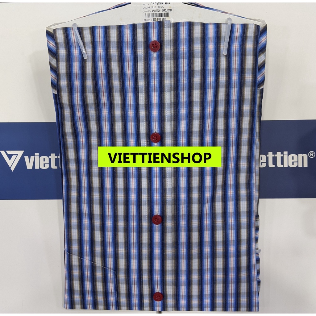 ÁO SƠ MI VIỆT TIẾN DÀI TAY CA RÔ