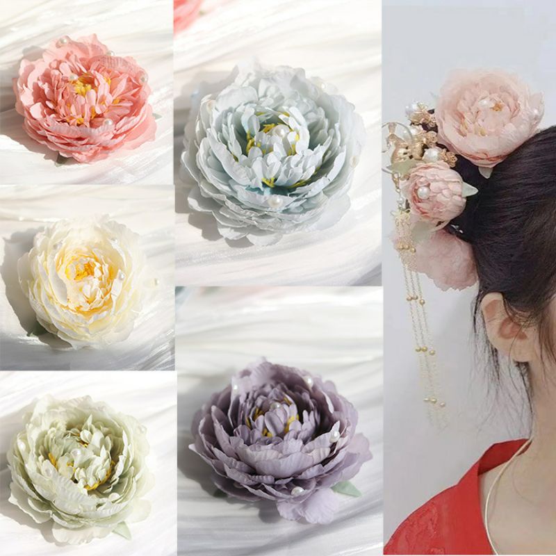 BỘ 3 BÔNG CÀI TÓC CỔ TRANG HOA MẪU ĐƠN