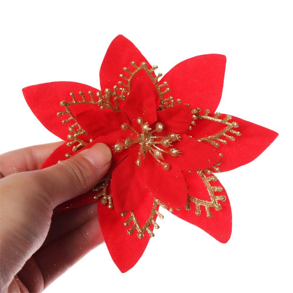 Set 5 Phụ Kiện Trang Trí Giáng Sinh / Đám Cưới Lấp Lánh 13cm