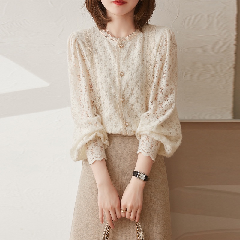 Áo sơ mi IELGY dài tay thời trang Pháp dành cho nữ