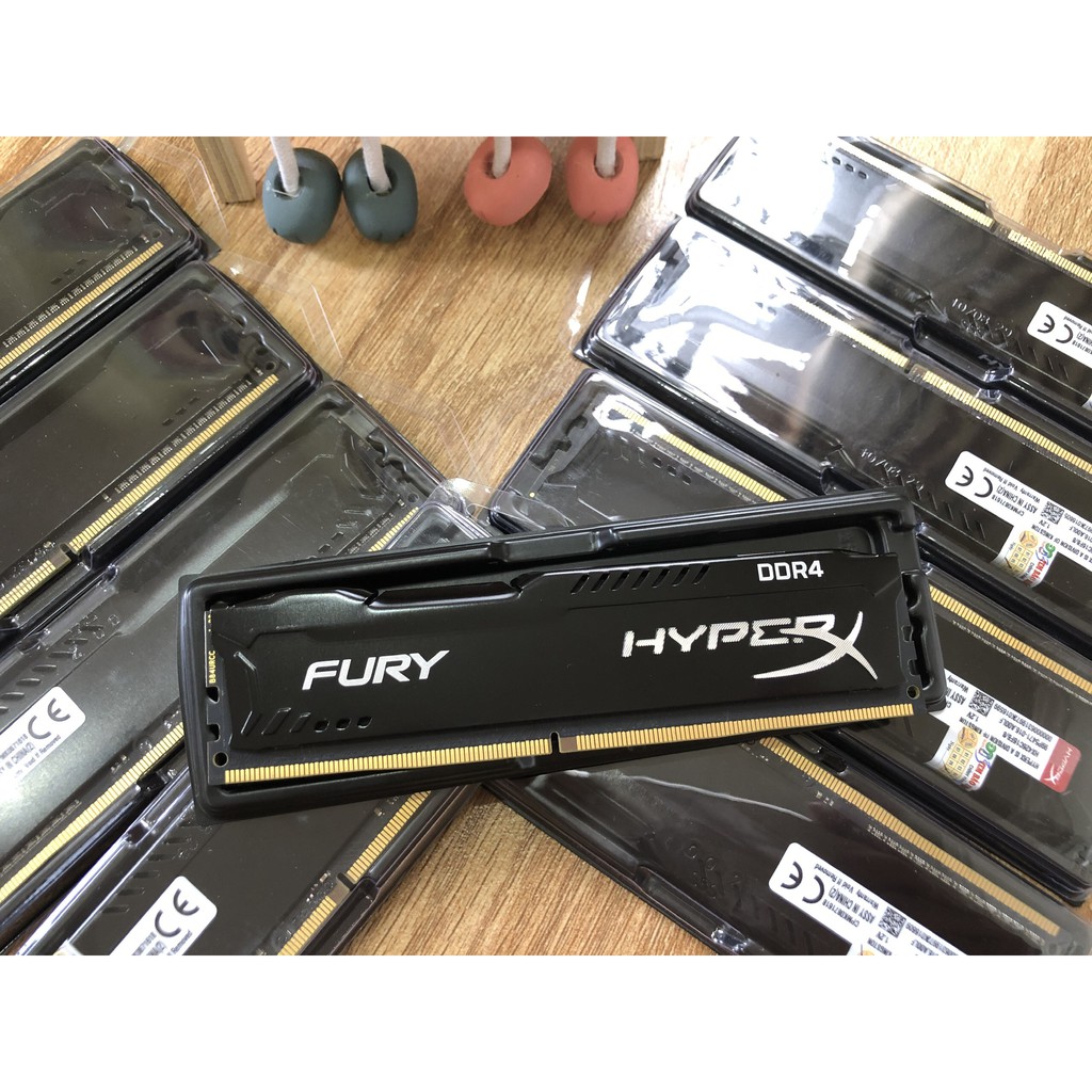 Ram PC - Ram máy tính bàn Kingston HyperX Fury 8GB (1x8GB) DDR4 Bus 2666Mhz - Mới Bảo hành 36 tháng (1 đổi 1)