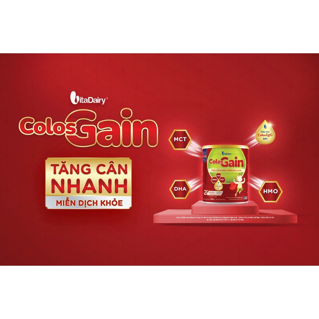 [Quét mã tích điểm] Sữa Colosgain Colos Gain 0+ 800g [Date 2024]