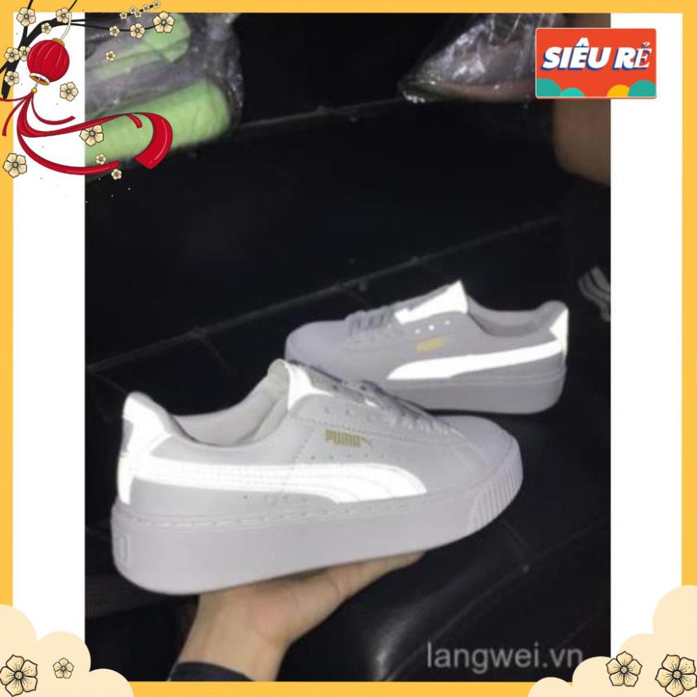 Giày pumas màu trắng phản quang hàng 1:1 hot 2021
