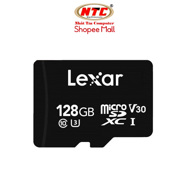 Thẻ nhớ MicroSDXC Lexar 128GB 633x V30 U3 4K R100MB/s W90MB/s - Không Box (Đen)