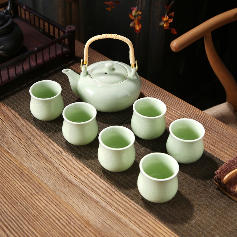 BỘ ẤM CHÉN SỨ PHA TRÀ DUNG TÍCH LỚN KÈM HỘP QUÀ TẶNG ĐẸP MẮT