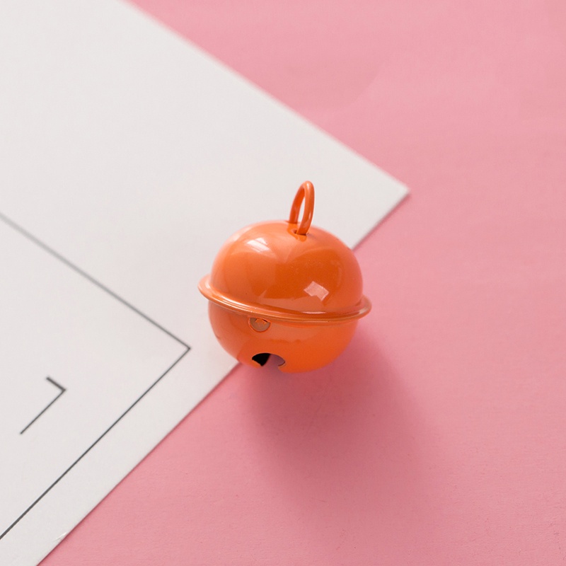 Set 10 chuông kim loại màu sắc ngọt ngào trang trí móc khóa / quần áo cho thú cưng 22mm