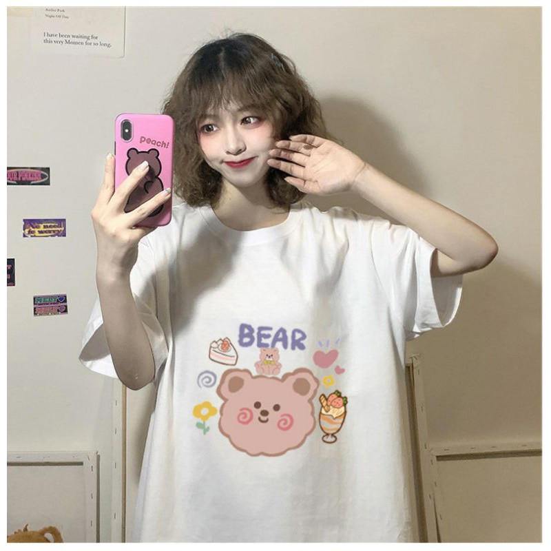 áo thun nữ unisex form rộng cute dễ thương
