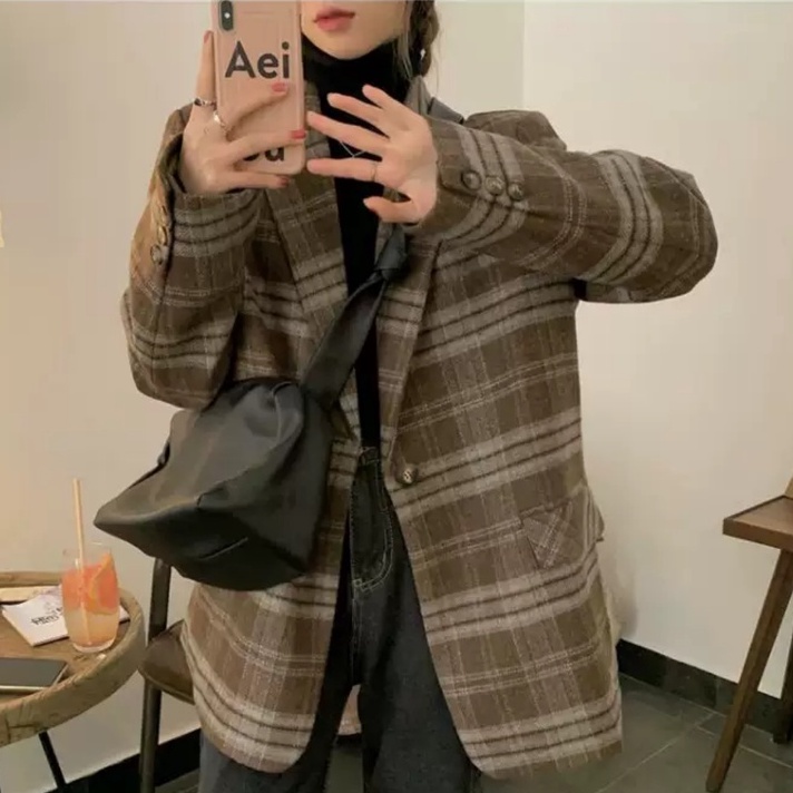 [Hàng ord 10days] ÁO VEST LEN DỆT KIM HÀN QUỐC SANG TRỌNG DÀI TAY KẺ SỌC CAO CẤP 2021 | BigBuy360 - bigbuy360.vn