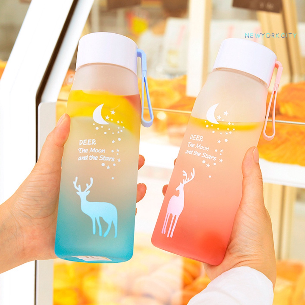 Bình Nước Nhựa PC Không BPA Dung Tích Lớn 550ML Có Dây Đeo Tiện Dụng