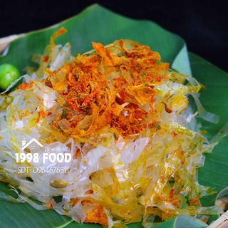 Bánh Tráng Sợi Trộn Tôm Sa tế
