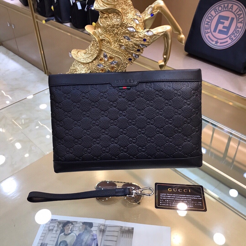 Ví cầm tay GG GUCCI- da thật cao cấp Au nhập khẩu new fullbox