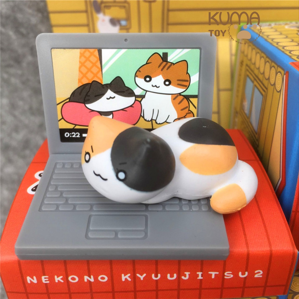 Mô hình mèo nhỏ dễ thương 8 loại tiểu cảnh mini trang trí bàn học, bàn làm việc - Mô hình decor mèo cute