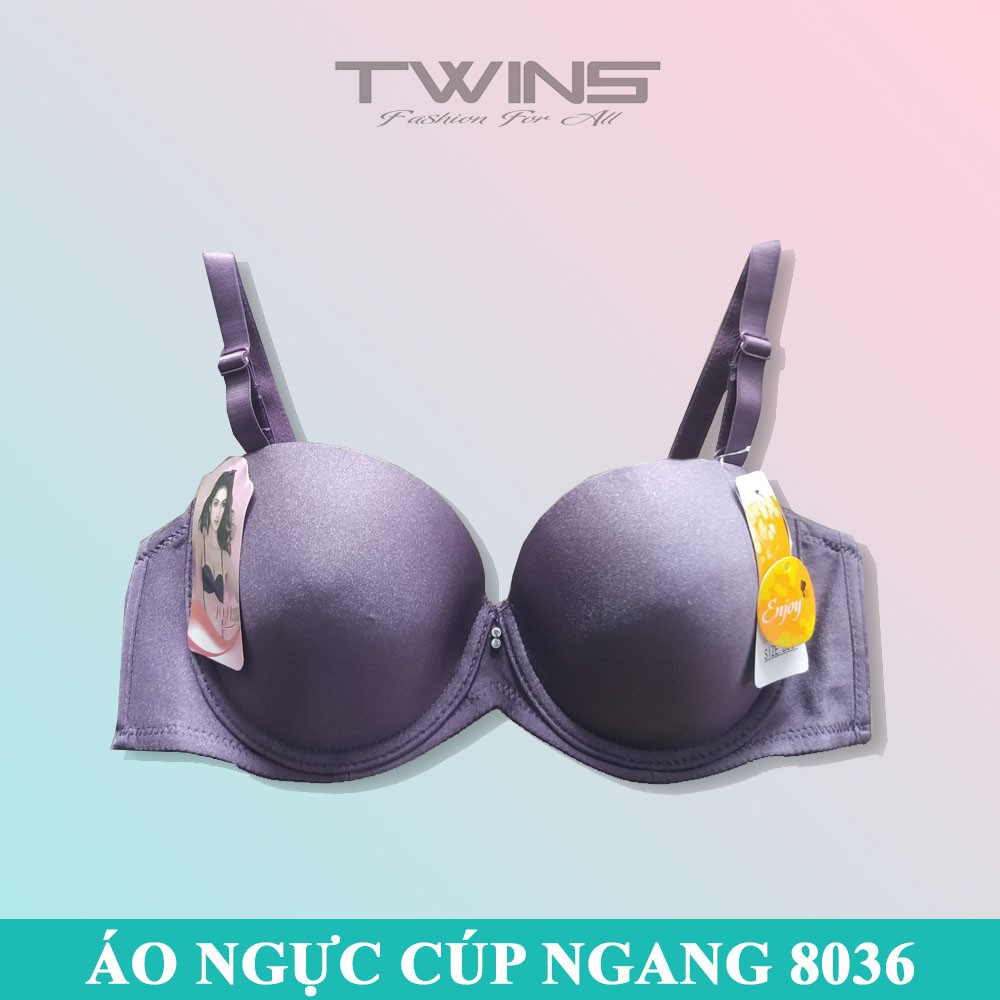 Áo ngực cúp ngang có gọng mút mỏng có thể tháo rời Joy 8036