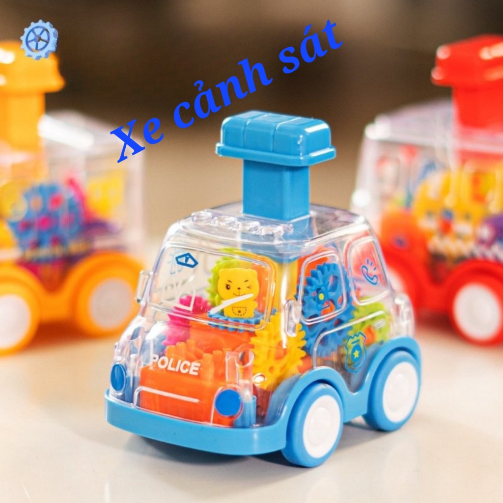 Xe Đồ Chơi Trong Suốt Cho Trẻ Em Chạy Không Cần Pin An Toàn Dành cho Bé